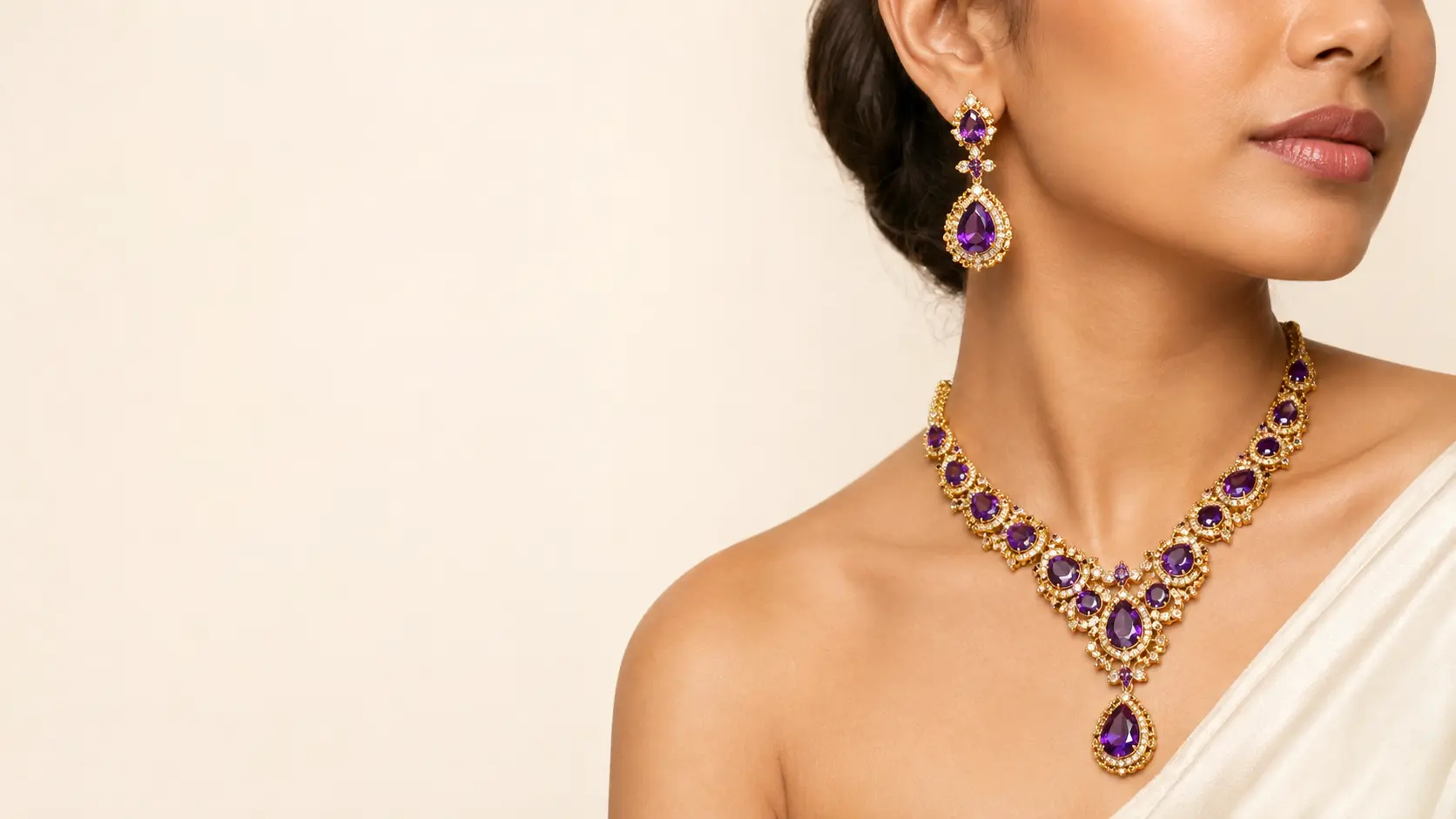 Woman wearing Finger Tales jewellery