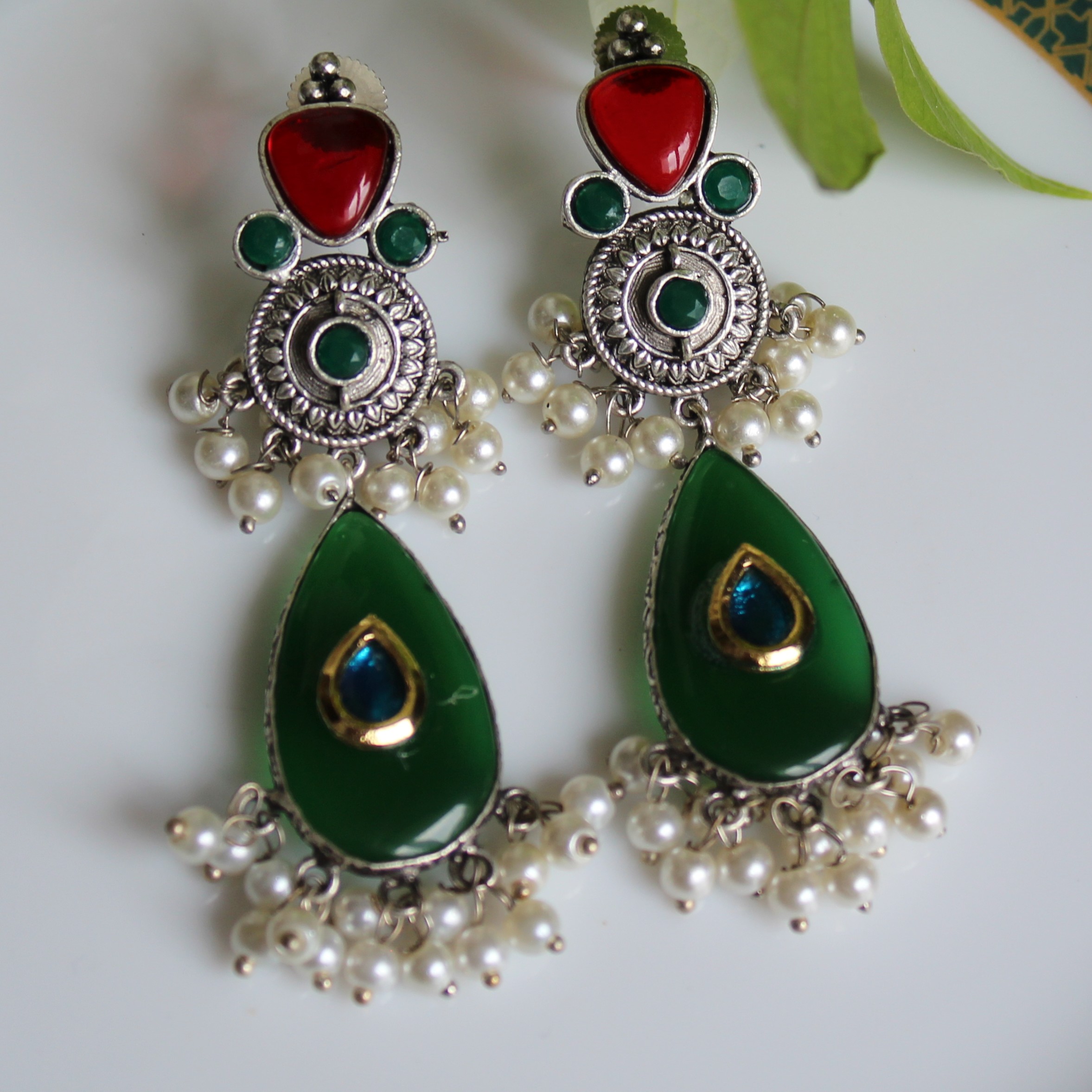 green colour oxidised drops