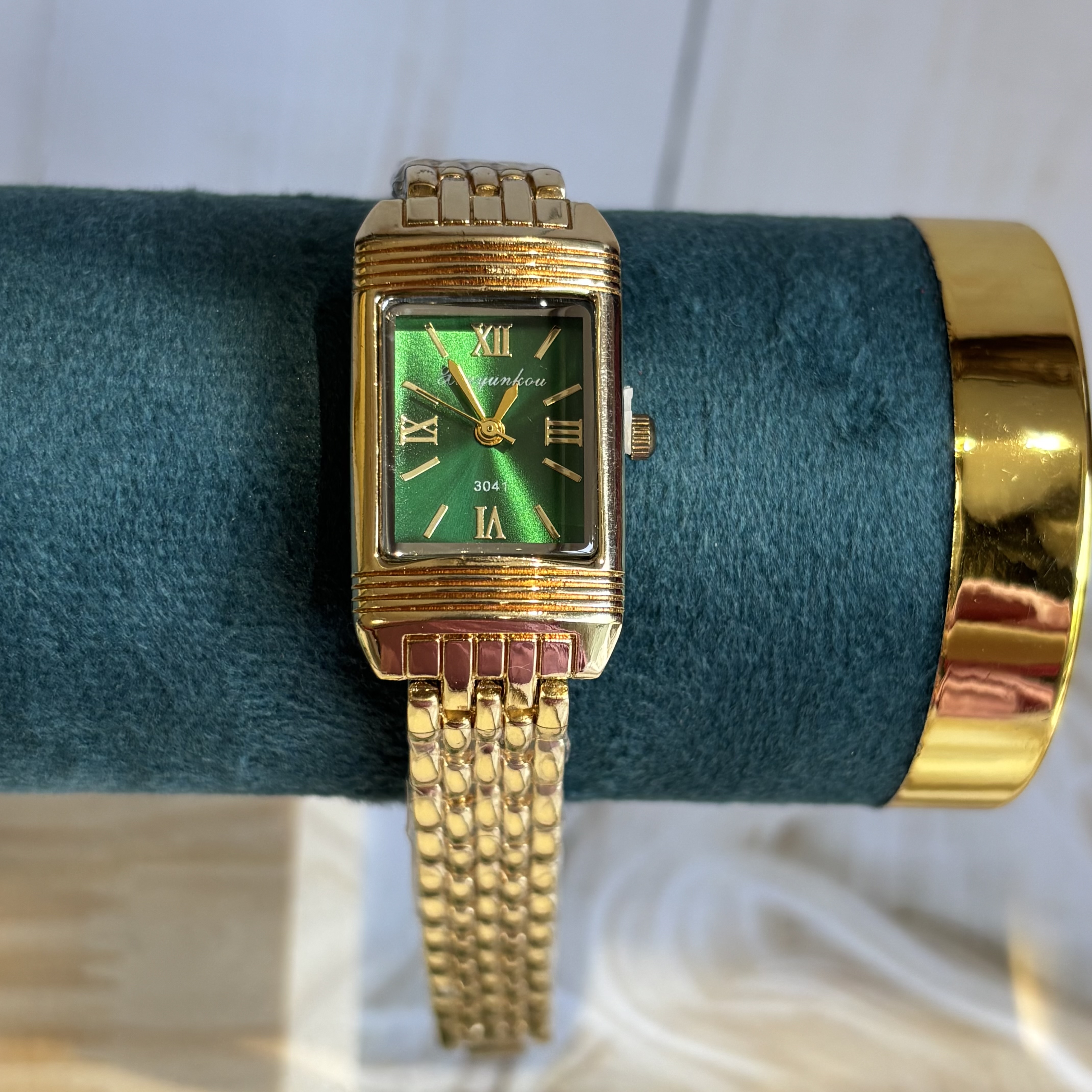 green dial watch