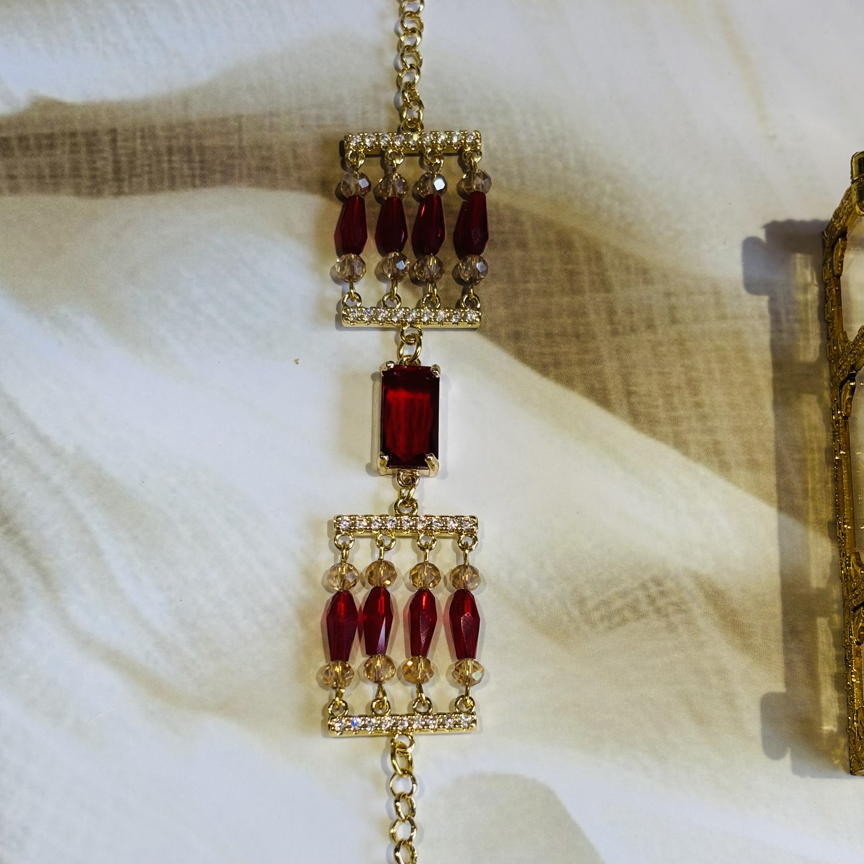 Fingertales Ruby red bracelet
