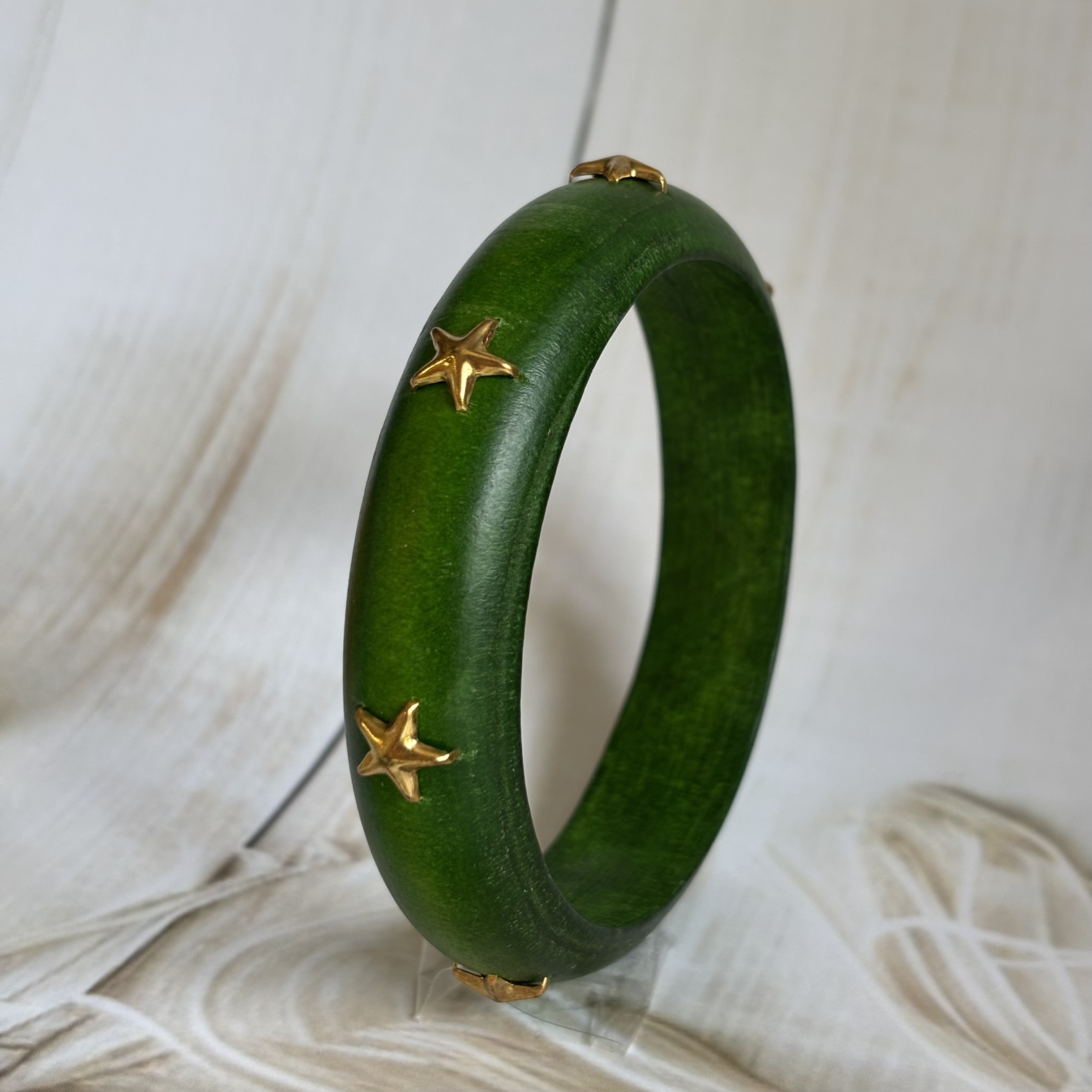 Wooden bangle-Green