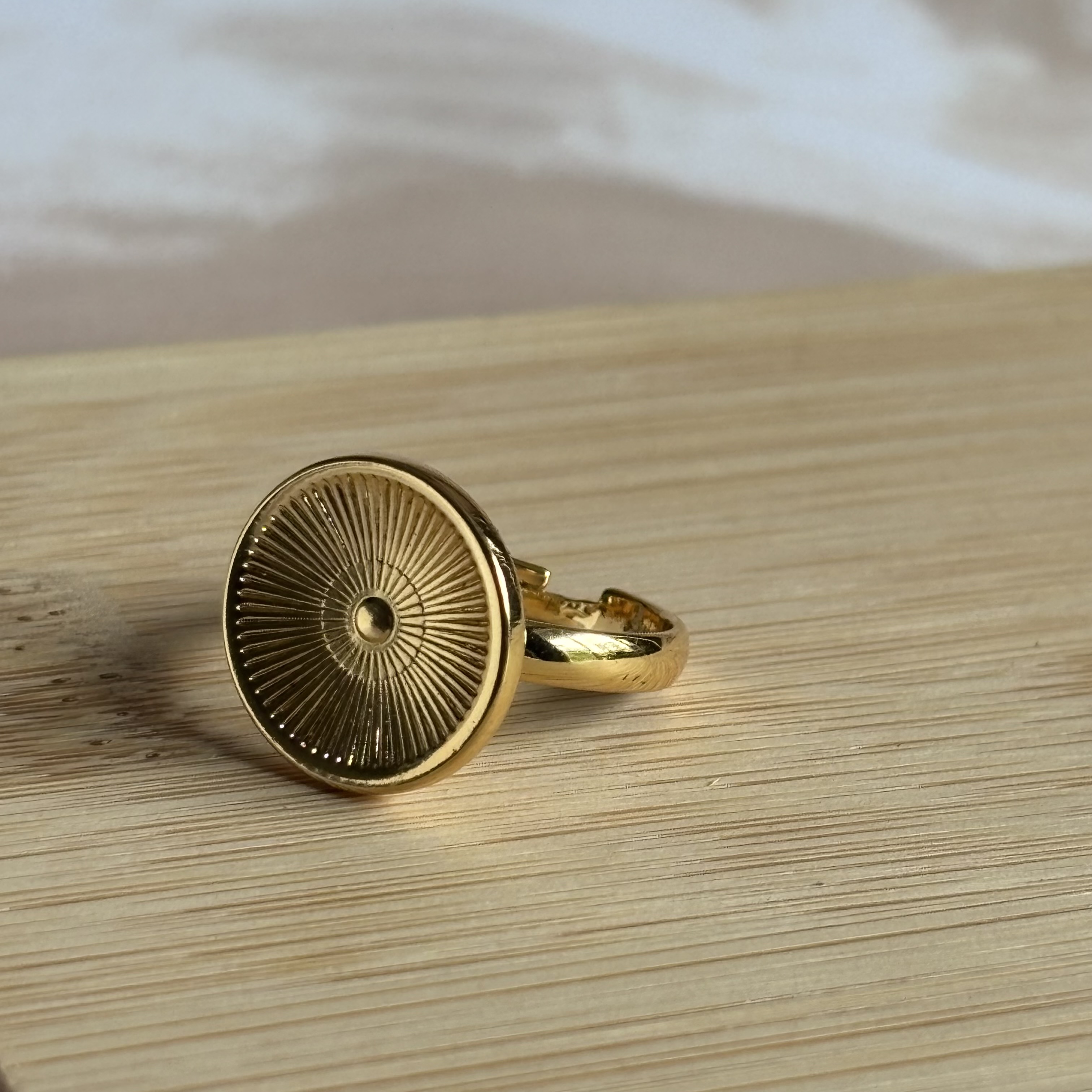 Sun stamp Ring