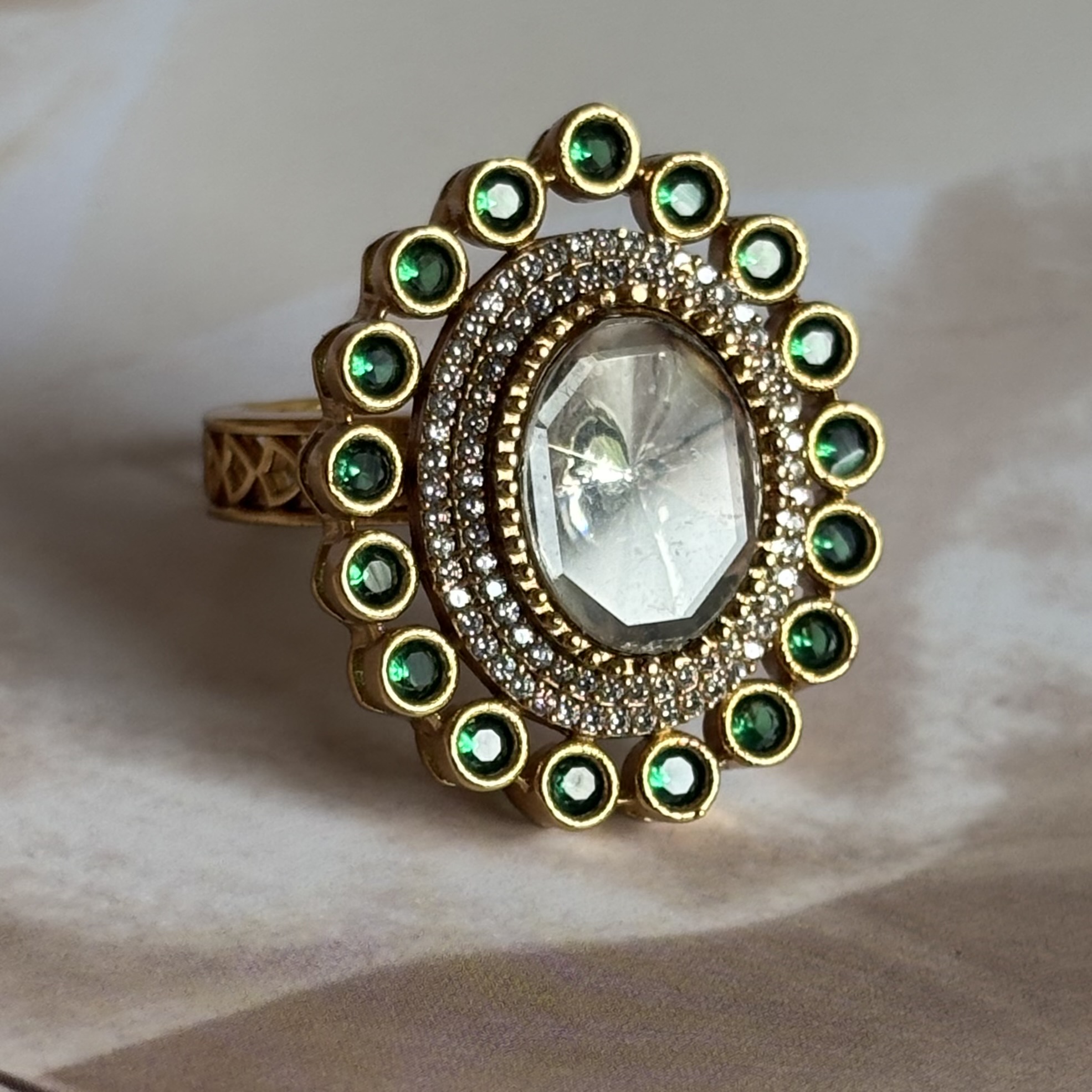 AD kundan ring