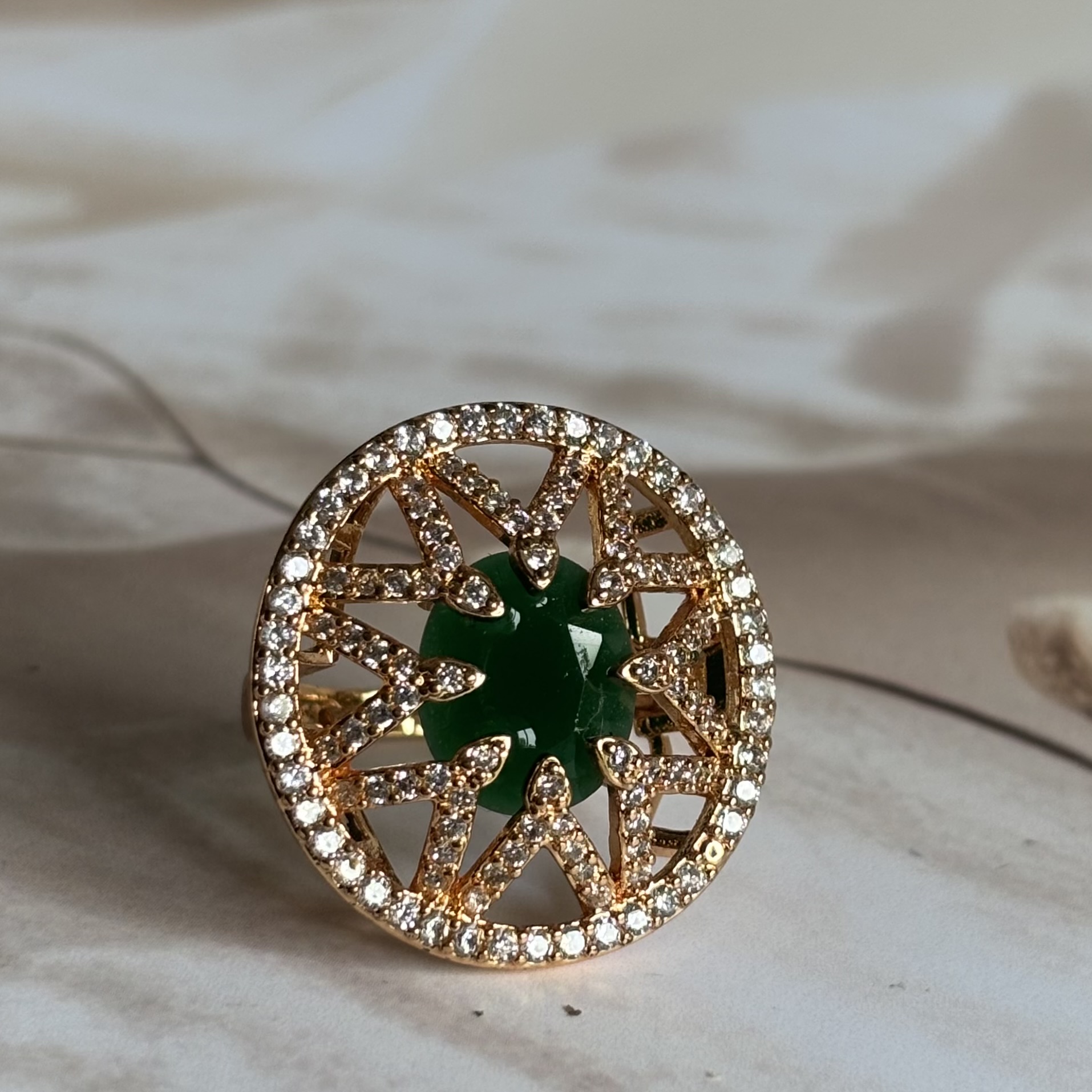 American diamonds cocktail ring