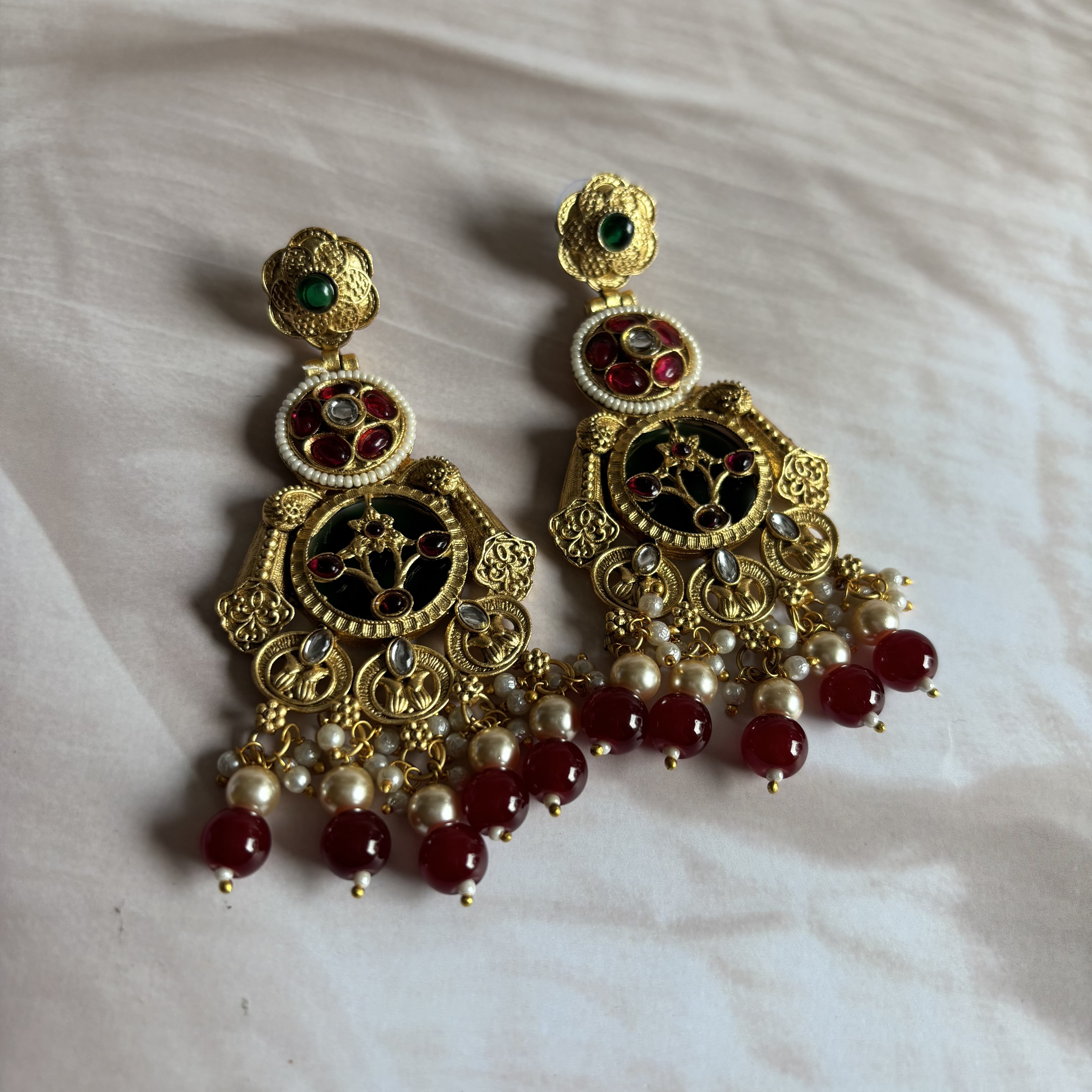 Vintage gold earrings