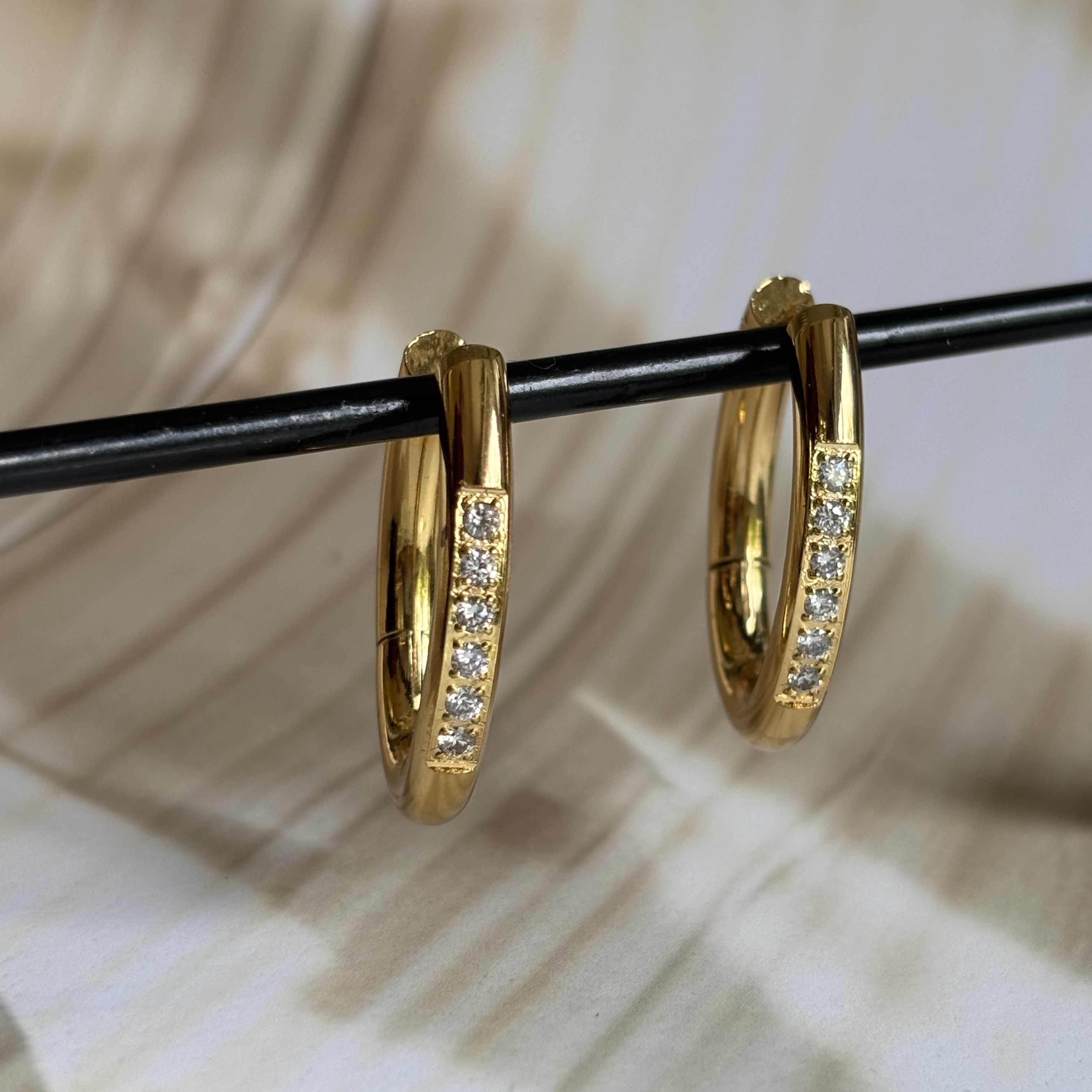 Studded hoops