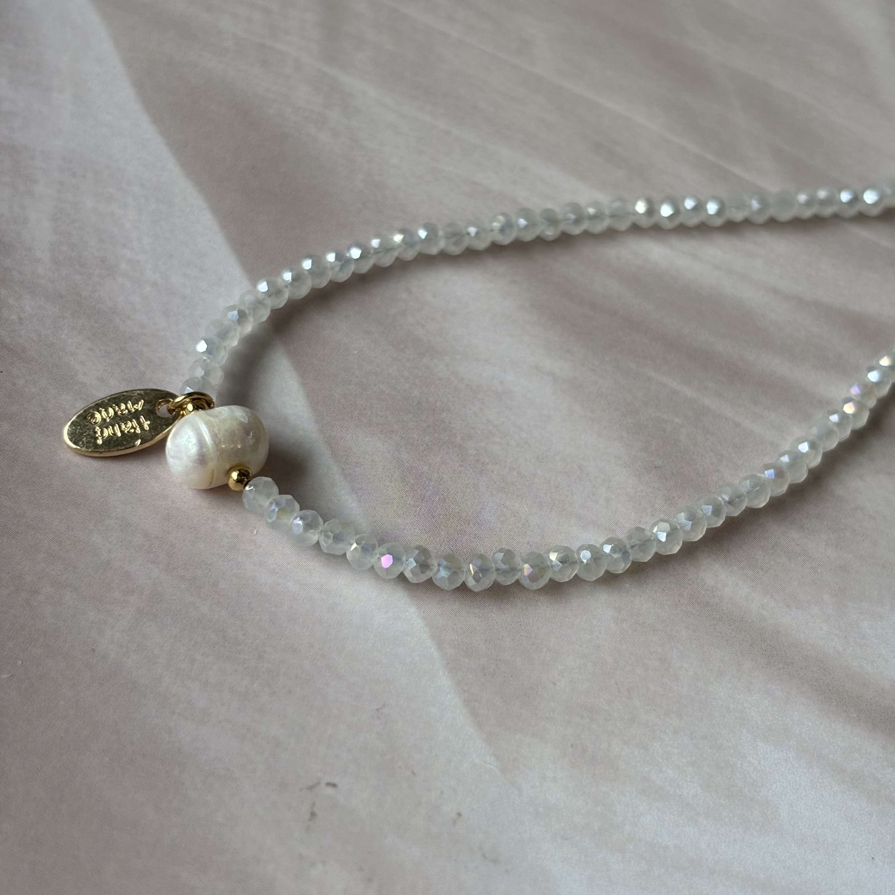 MOP Crystals neckline