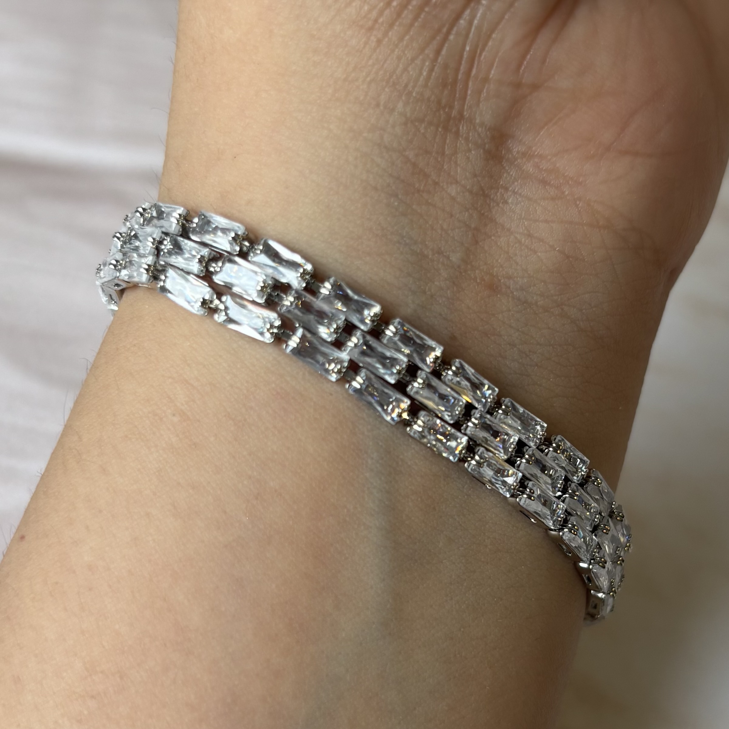 Tennis bracelet- silver