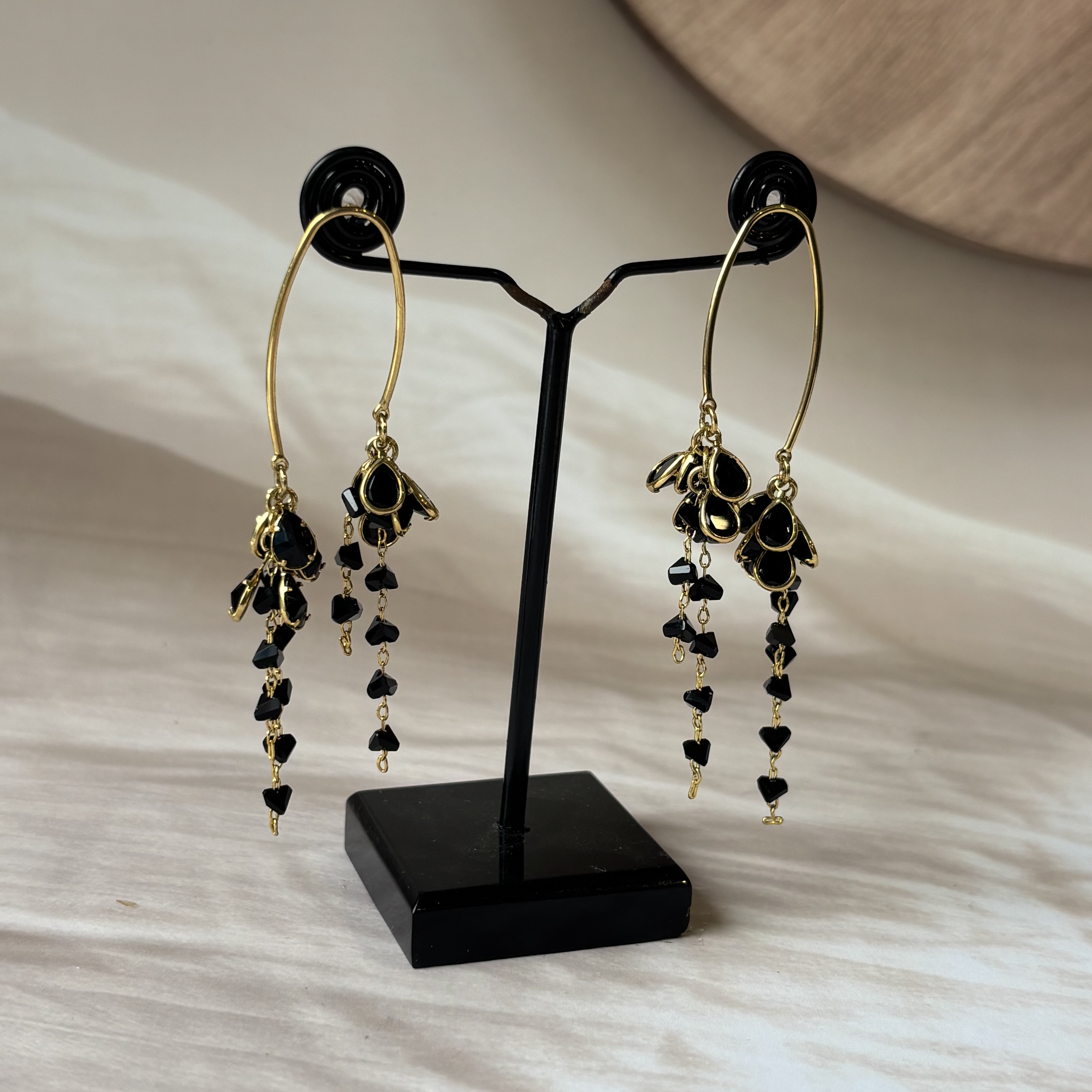 Black drops hangings