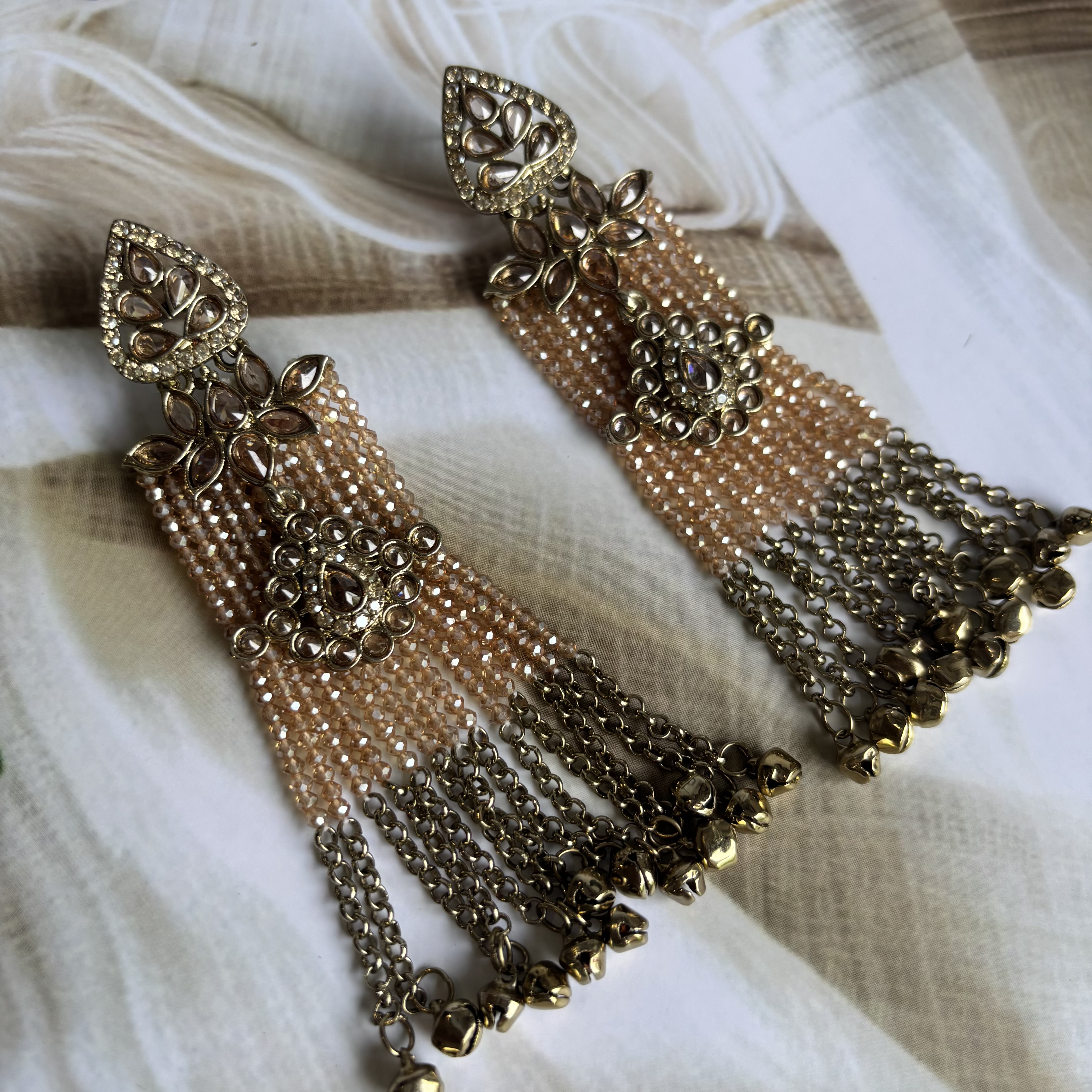 Crystal with kundan necklace